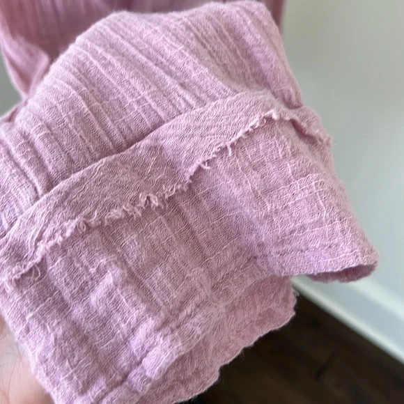 We The Free Gauze Safari Top Blouse - Picture 6 of 7